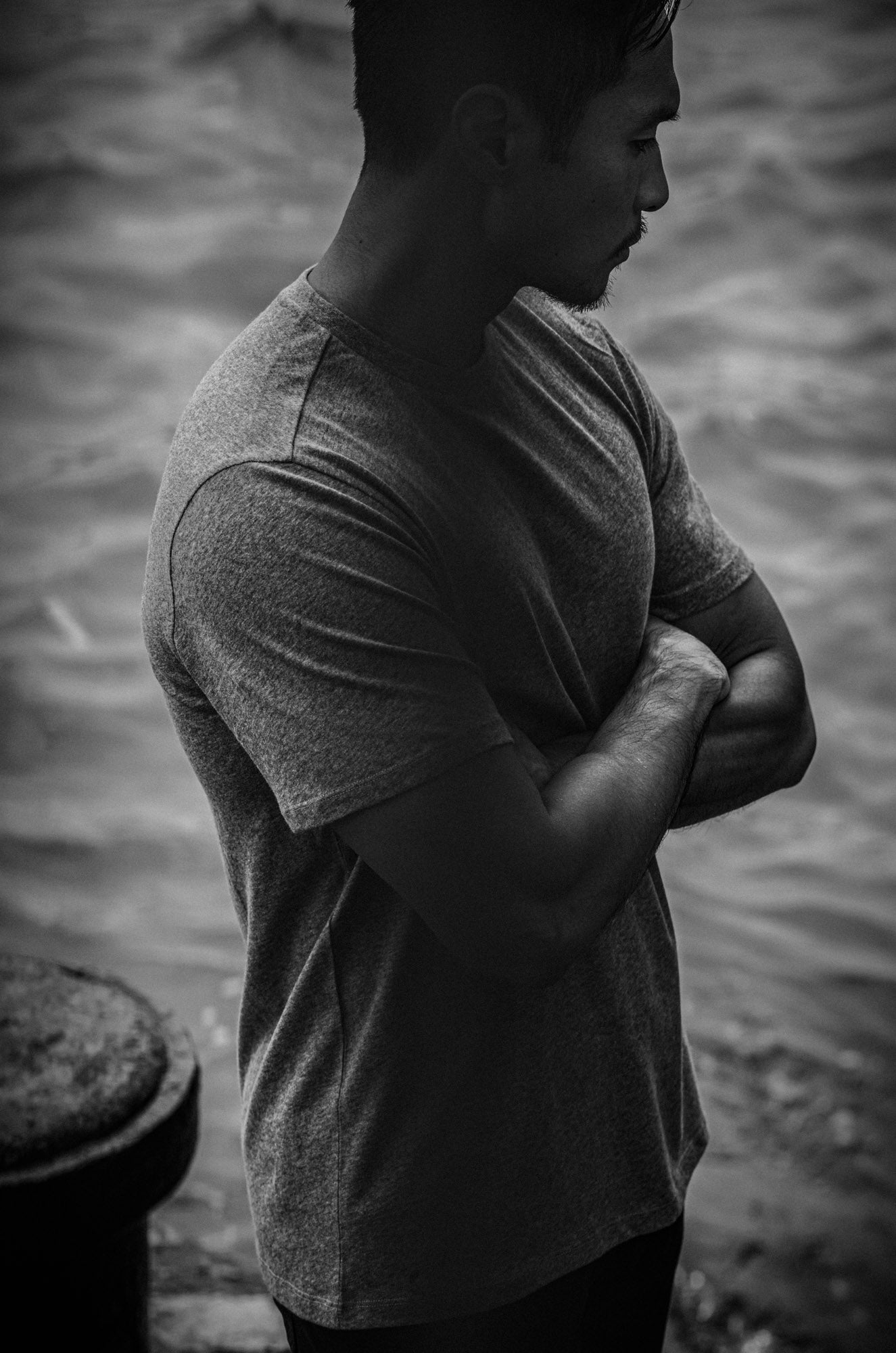 Tee N°02 Cotton/Cashmere - Grey