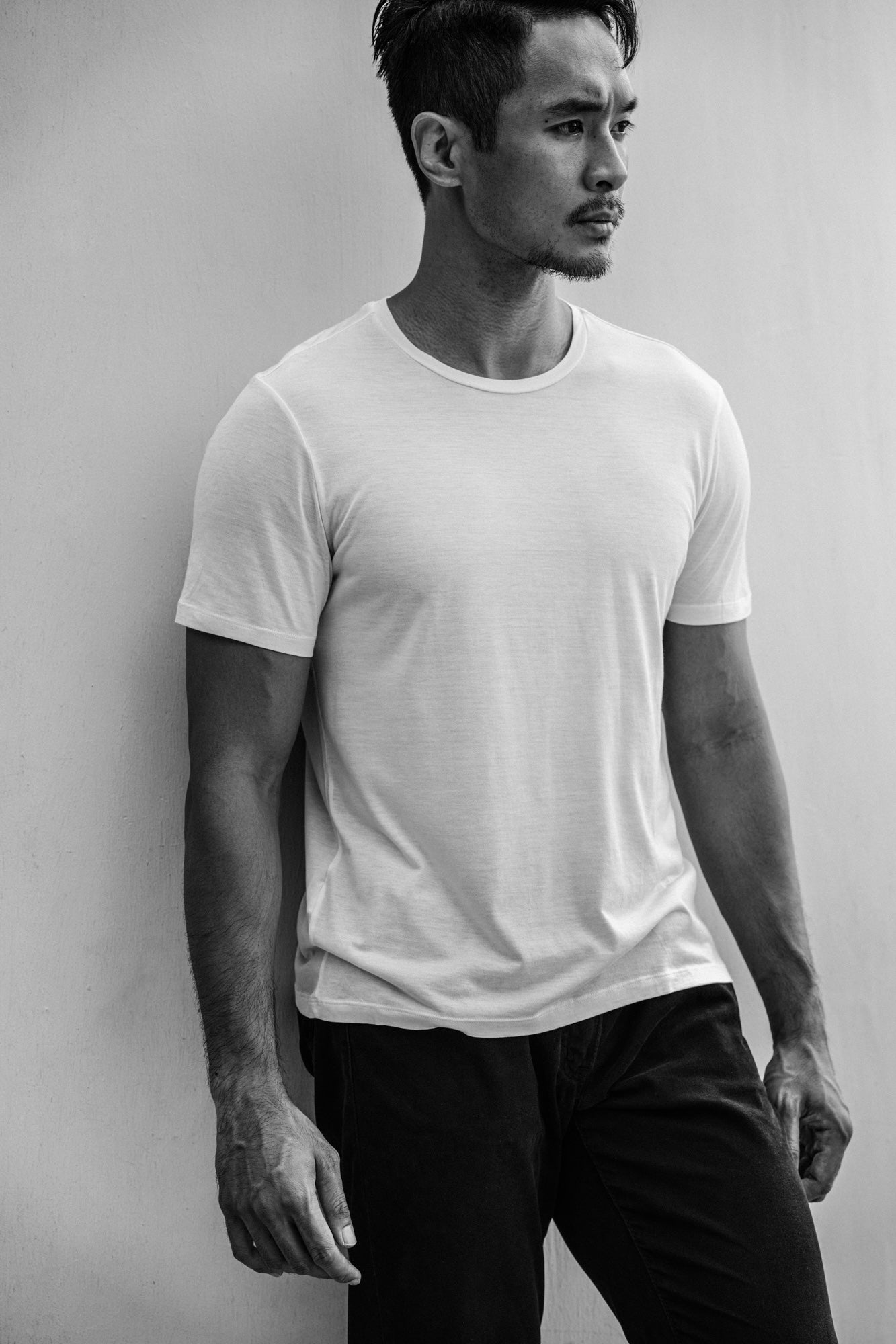 Tee N°01 Silk/Cotton - White