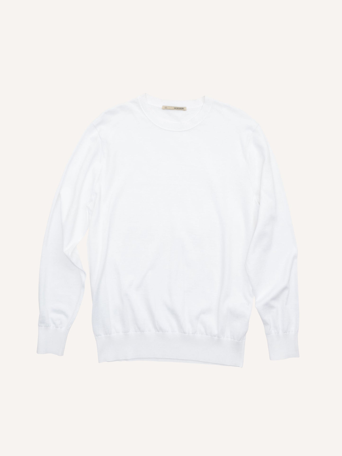 Knit Crew Sweater - Sea Island - White
