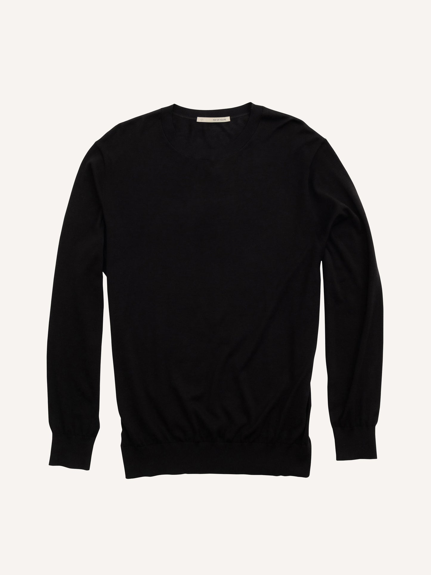 Knit Crew Sweater - Silk/Cotton - Black