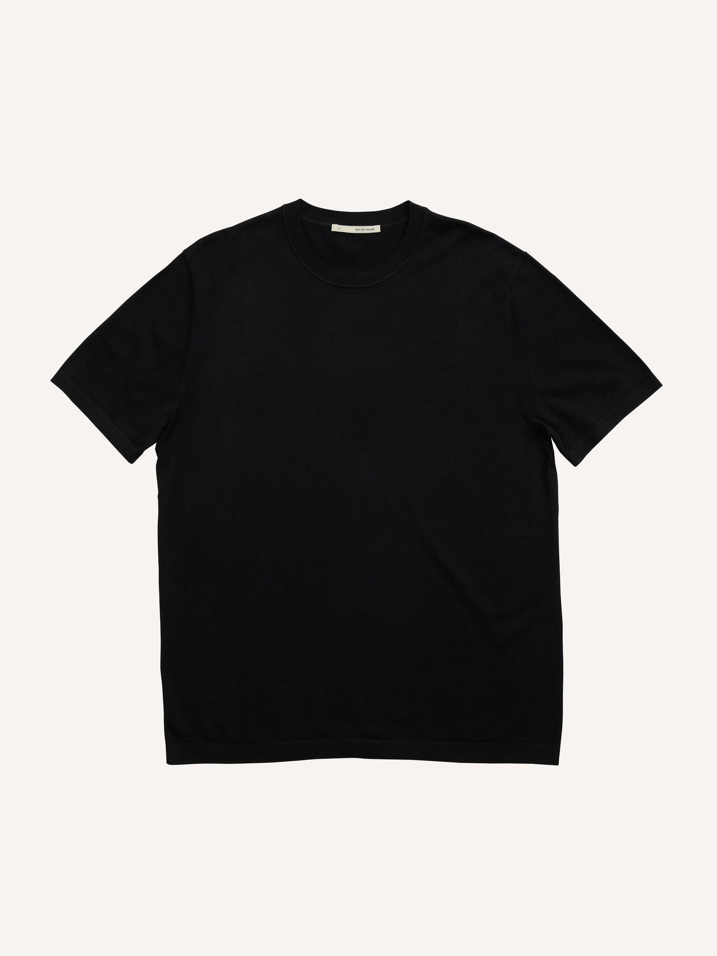 Knit Crew Tee - Silk/Cotton - Black