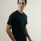 Tee N°01 Silk/Cotton - Black
