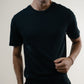 Tee N°01 Silk/Cotton - Black