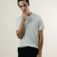 Tee N°01 Silk/Cotton - White