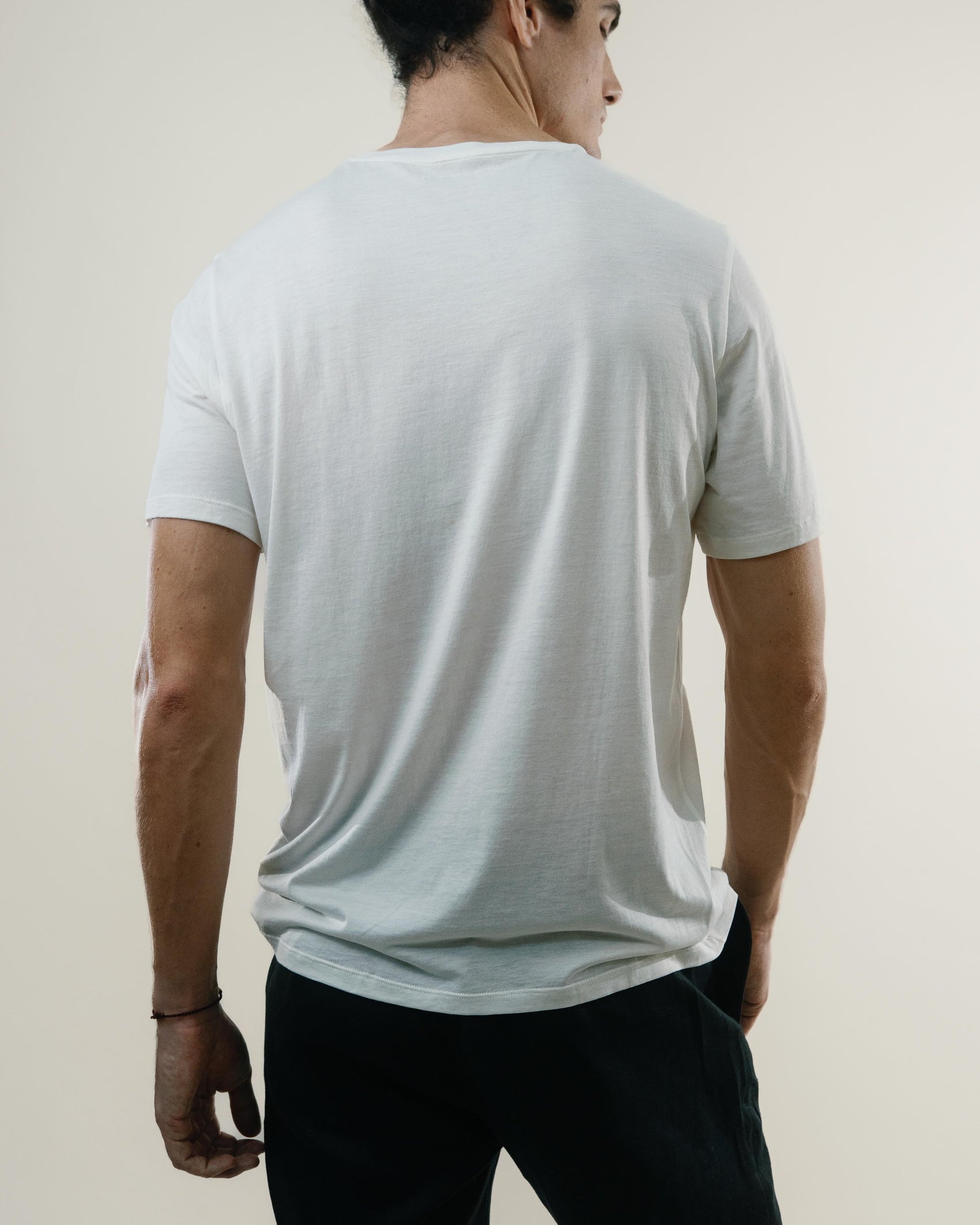 Tee N°01 Silk/Cotton - White