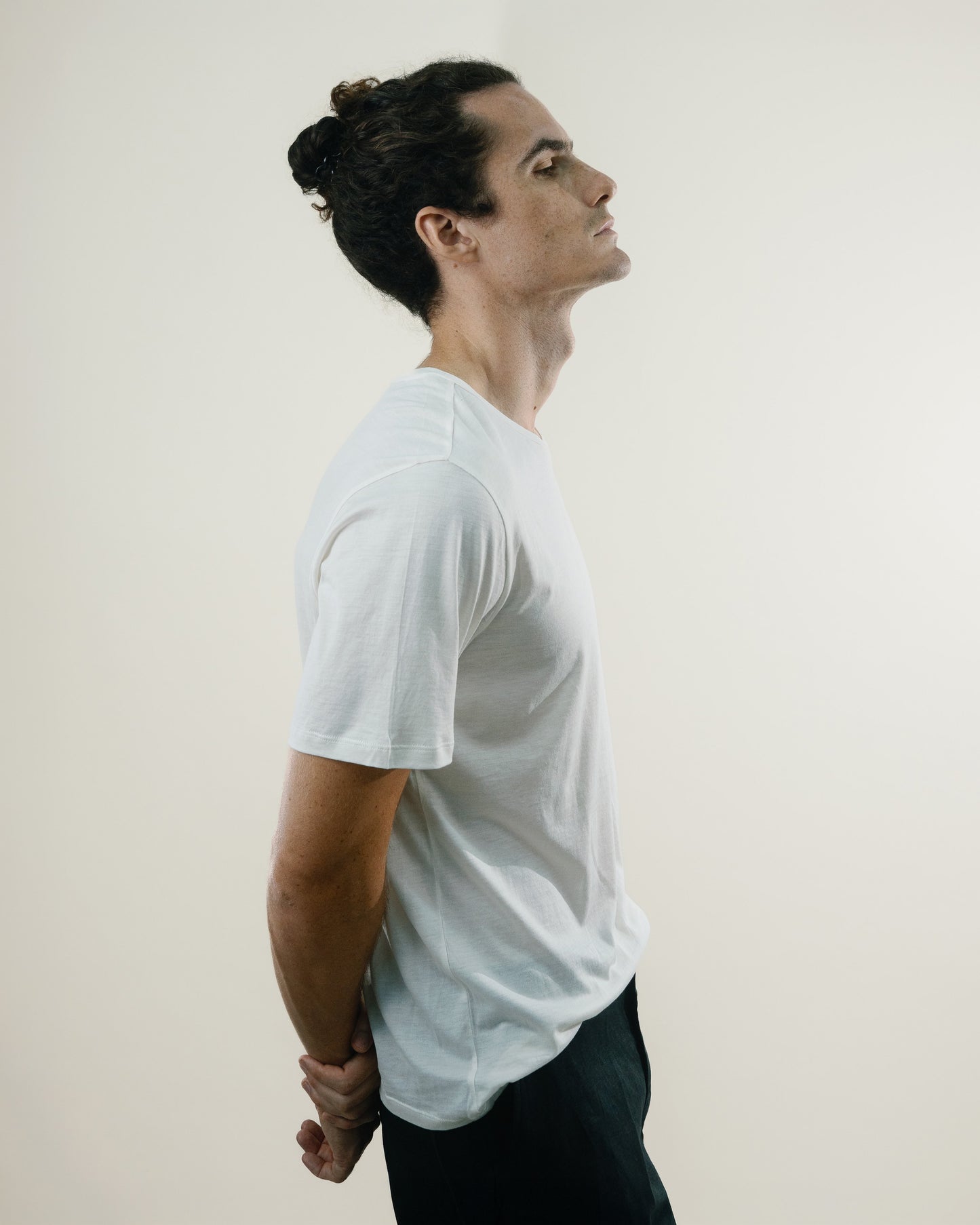 Tee N°01 Silk/Cotton - White