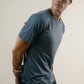 Tee N°01 Silk/Cotton - Anthracite