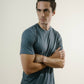 Tee N°01 Silk/Cotton - Anthracite