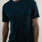 Tee N°01 Silk/Cotton - Navy