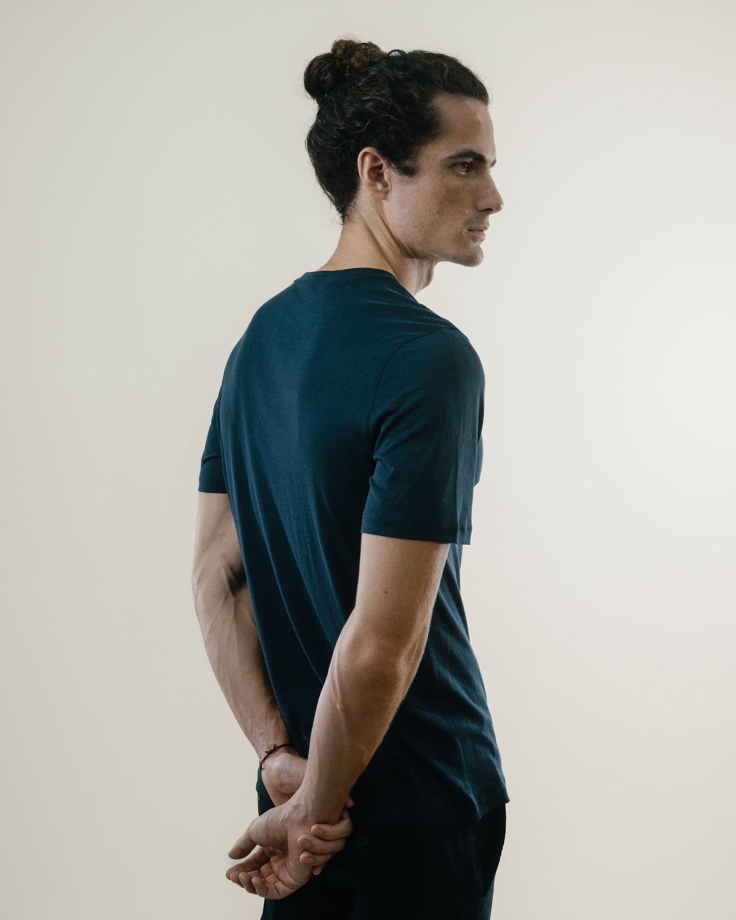 Tee N°01 Silk/Cotton - Navy