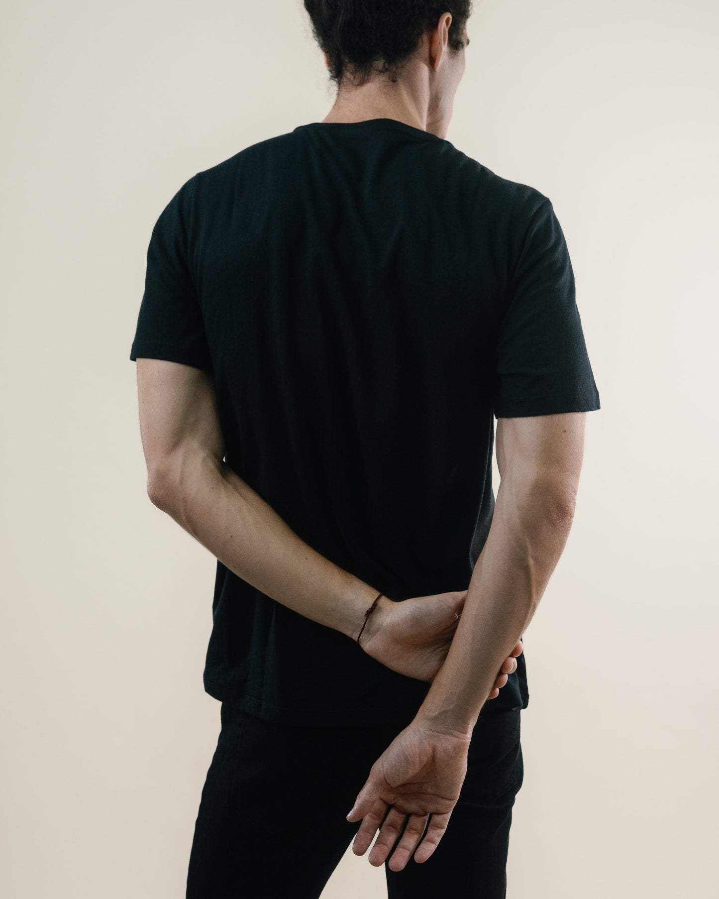 Tee N°02 Cotton/Cashmere - Black