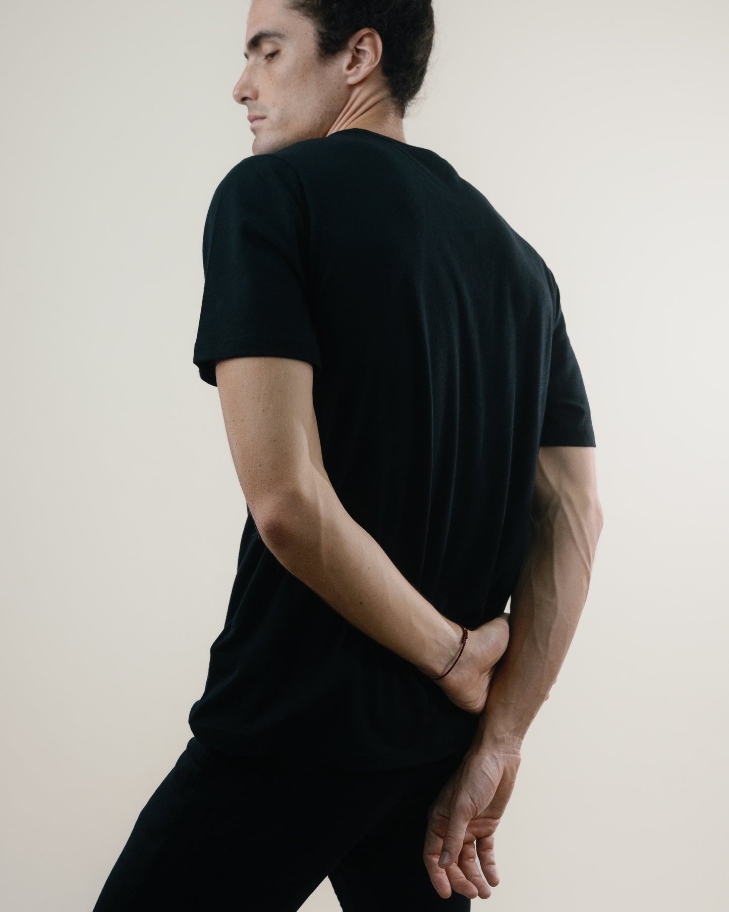 Tee N°02 Cotton/Cashmere - Black
