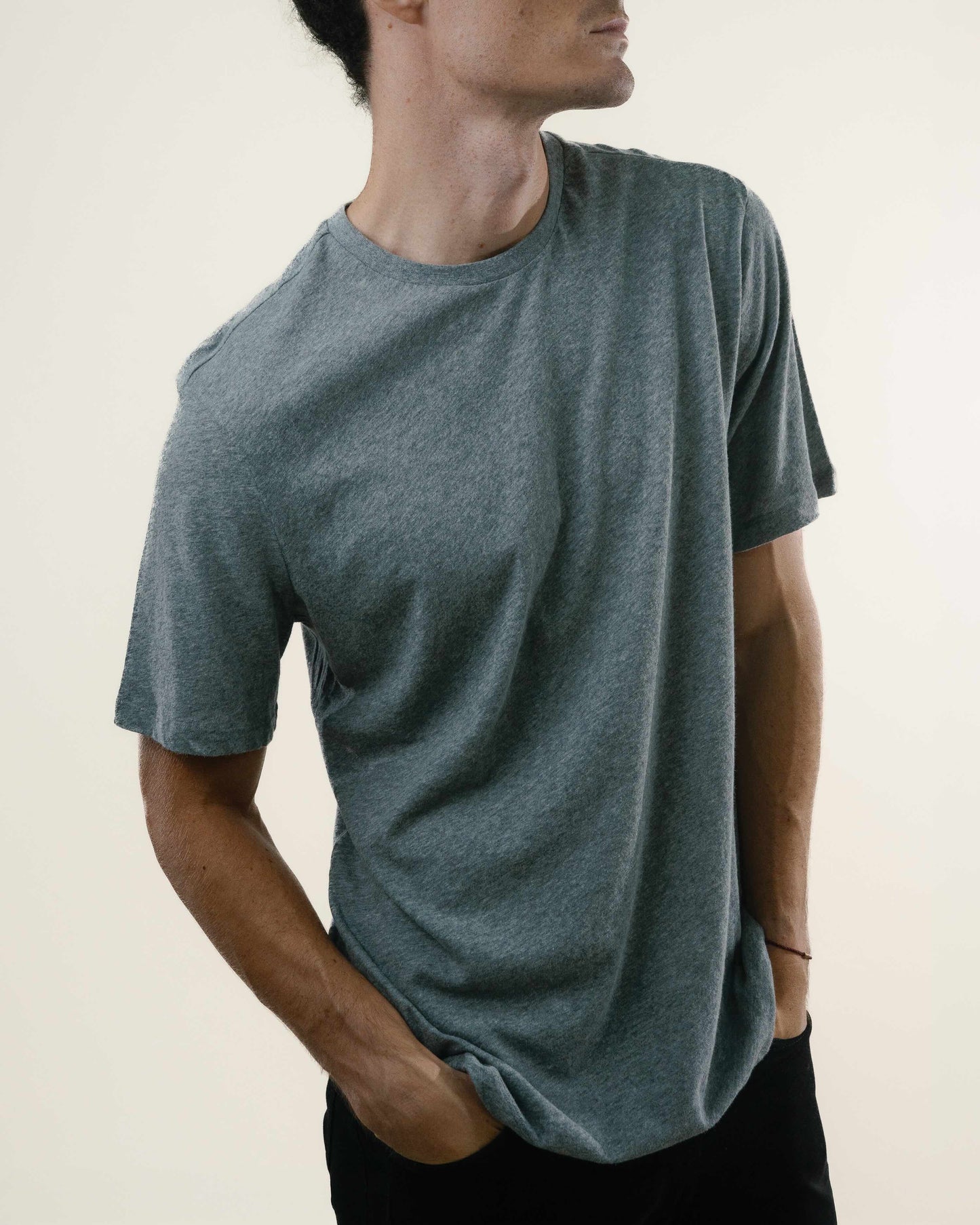 Tee N°02 Cotton/Cashmere - Grey
