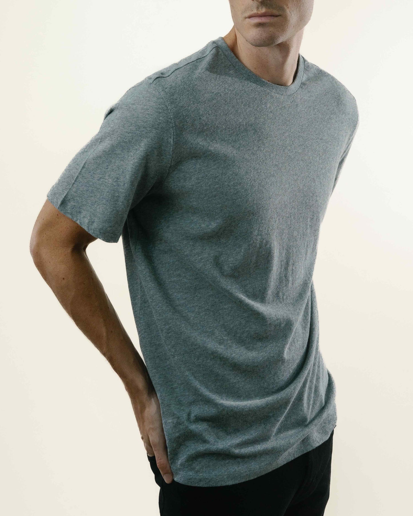 Tee N°02 Cotton/Cashmere - Grey