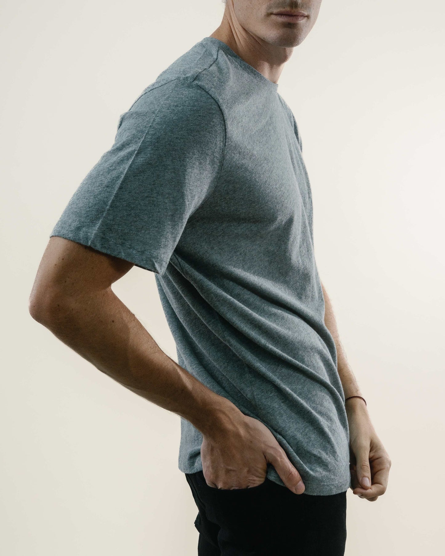 Tee N°02 Cotton/Cashmere - Grey