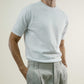 Knit Crew Tee - Sea Island - White