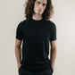 Knit Crew Tee - Silk/Cotton - Black