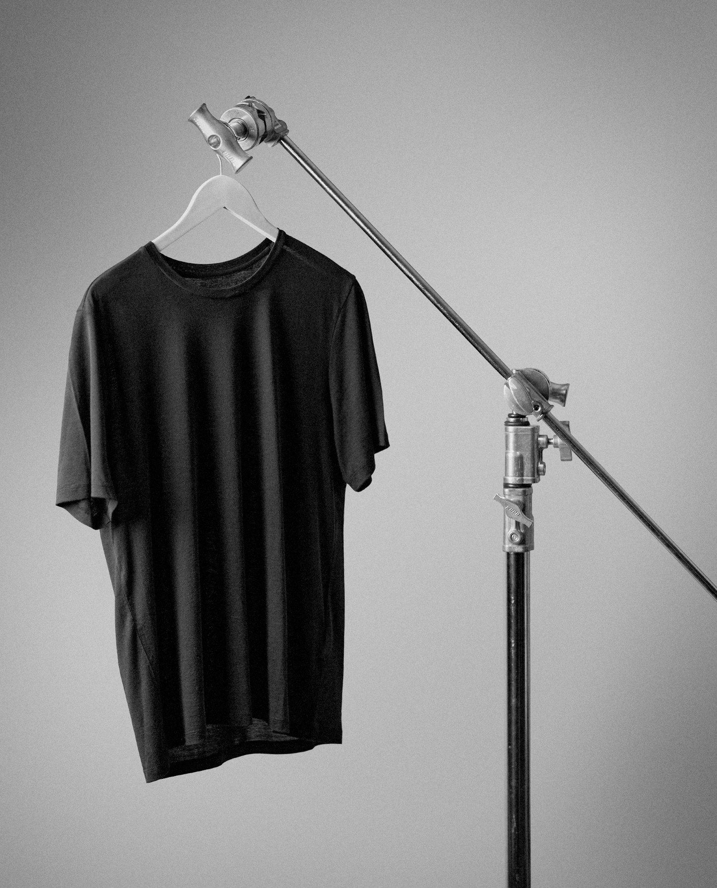 Tee N°01 Silk/Cotton - Black