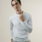 Knit Crew Sweater - Sea Island - White
