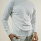Knit Crew Sweater - Sea Island - White