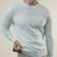 Knit Crew Sweater - Sea Island - White