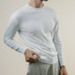 Knit Crew Sweater - Sea Island - White