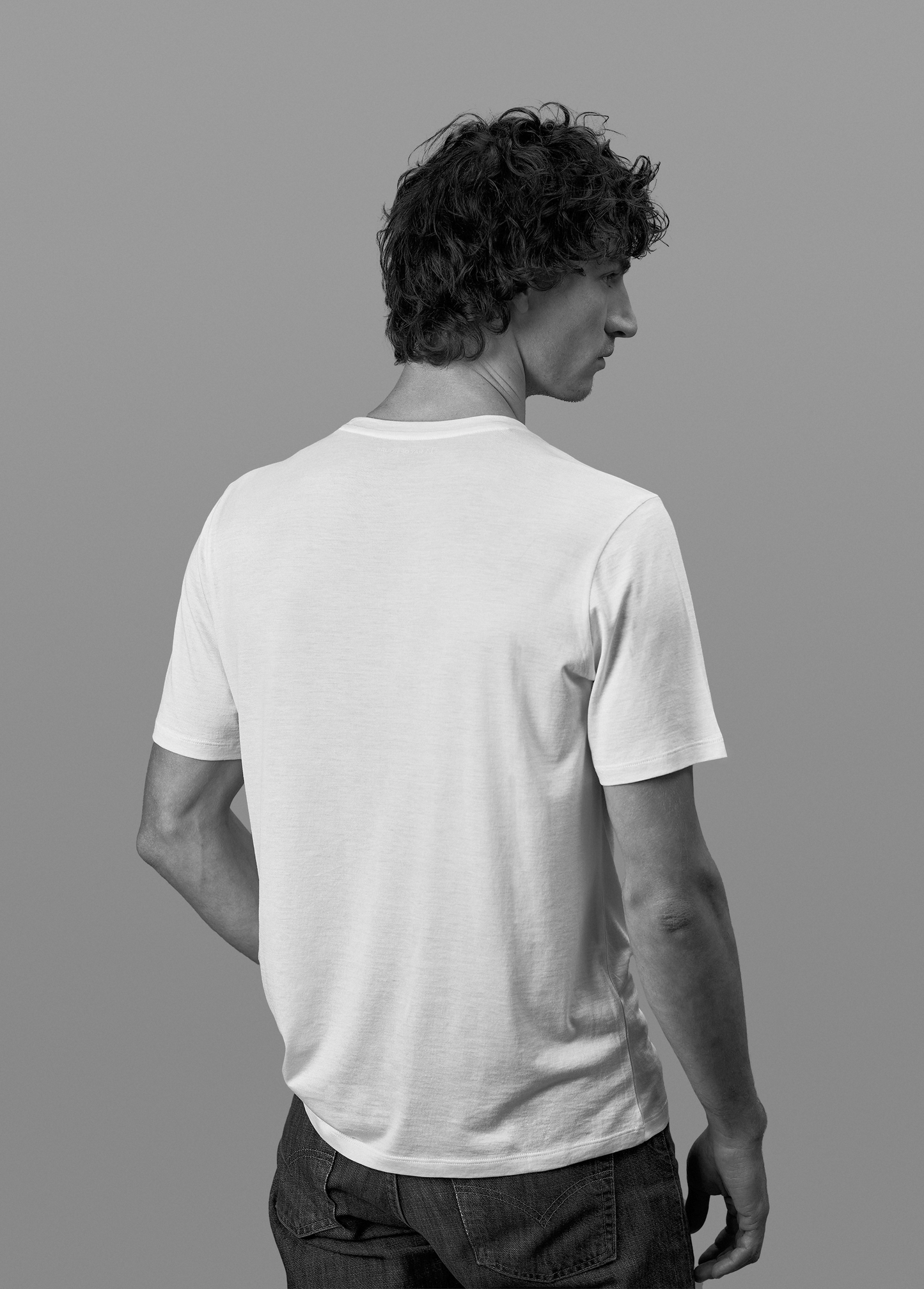 Tee N°01 Silk/Cotton - White